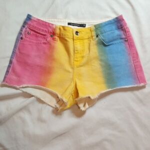 3/$25 Blackheart Pastel Multicolor Denim Shorts Size 9